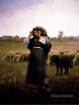  shepard peintre - Shepardess et sa compatriote Flock Daniel Ridgway Knight